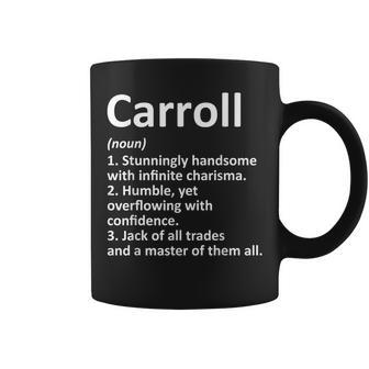 Carroll Definition Personalized Name Birthday Coffee Mug - Monsterry
