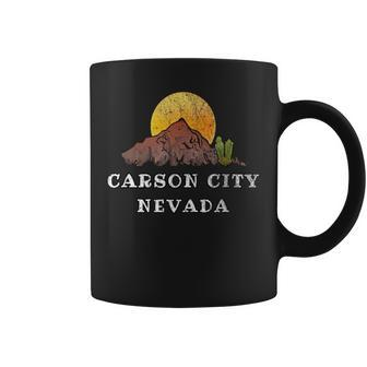 Carson City Nevada With Mountain Desert Scenery Coffee Mug - Monsterry