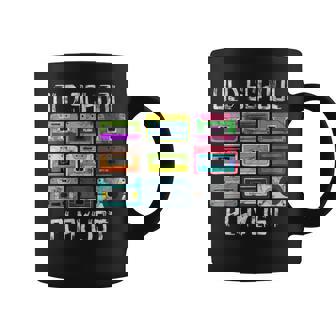 Cassette Tape Music Retro 80S Old School Playlist Cuello Taza de café - Regaloses