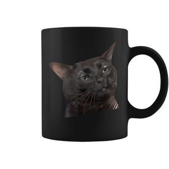 Cat Black Meme Dissociated Internet Coffee Mug - Monsterry UK