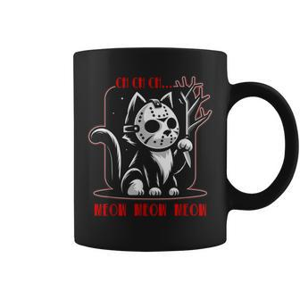 Graphic Cat Animal Horror Movie Cute Kitten Meow Coffee Mug - Seseable