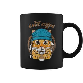 Cat Need Coffee Coffee Mug | Crazezy AU