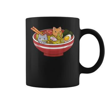 Cat Ramen Noodle Bowl Anime Kawaii Neko Coffee Mug - Thegiftio UK