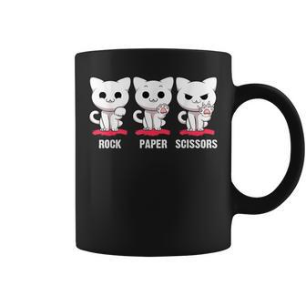 Cat Rock Paper Scissors Cute Cat Paws Cat Kitty Lover Coffee Mug - Monsterry AU