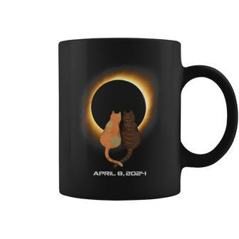 Cat Solar Eclipse 2024 Totality Coffee Mug - Monsterry UK