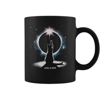 Cat Solar Eclipse April 8 2024 Total Solar Eclipse Astronomy Coffee Mug - Monsterry