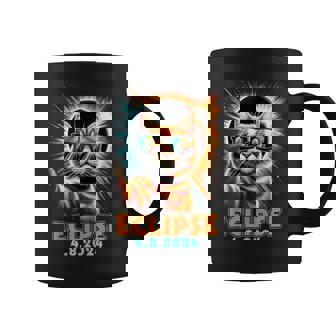 Cat Taking A Selfie Total Solar Eclipse 2024 Solar Glasses Coffee Mug - Thegiftio