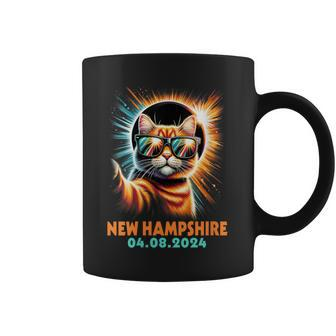 Cat Taking A Selfie Total Solar Eclipse 2024 New Hampshire Coffee Mug - Thegiftio UK