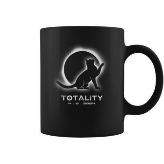 Cat Totality 4082024 Total Solar Eclipse 2024 Coffee Mug | Mazezy