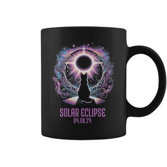 Cat Watching Total Solar Eclipse Apr 8 2024 Astronomy Lover Coffee Mug - Monsterry DE