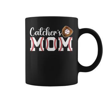 Catcher's Mom Baseball Catcher Mom Baseball Catcher Mother Coffee Mug - Monsterry DE