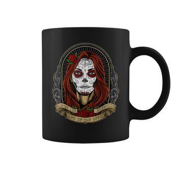 Catrina Day Of The Dead Camiseta Day Of The Dead Coffee Mug - Monsterry