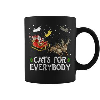 Cats For Everybody Christmas Cat Xmas Santa Coffee Mug - Seseable