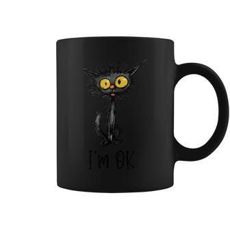 Cats I'm Ok Quilting Love Cats Cat Coffee Mug - Monsterry