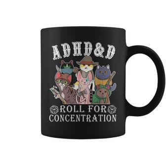 Cats Rpg Gamer Roll For Concentration D20 Dice Nerdy Kid Coffee Mug - Seseable