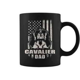 Cavalier Dad Cool Vintage Retro Proud American Coffee Mug | Mazezy