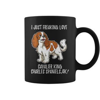 Cavalier King Charles Spaniel Ruby I Just Love Coffee Mug | Mazezy
