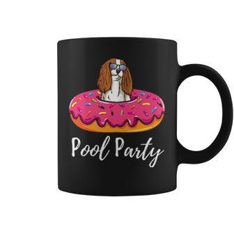 Cavalier King Charles Spaniel Ruby Pool Party Coffee Mug | Mazezy