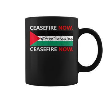 Ceasefire Now In Palestine Gaza Cease Fire Not In Our Name Coffee Mug - Seseable