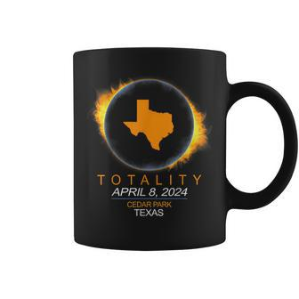 Cedar Park Texas Total Solar Eclipse 2024 Coffee Mug | Mazezy