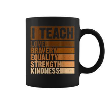 Celebrate Black History Month I Teach Black History Teacher Coffee Mug | Mazezy
