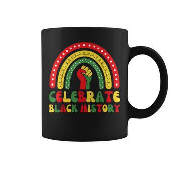 Celebrate Black History Rainbow Black African Civil Rights Coffee Mug - Monsterry
