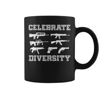 Celebrate Diversity Different Gun Gun Lovers Coffee Mug - Monsterry DE