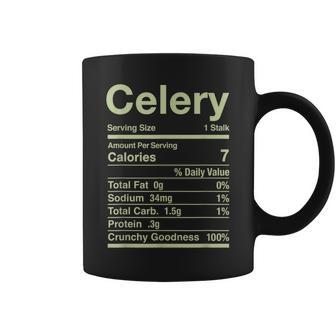 Celery Nutrition Facts Juice Vegetable Thanksgiving Matching Coffee Mug - Monsterry