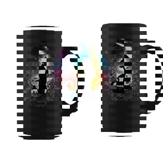 Celestial Cat Moon Botanical Witchy Colorful Spiritual Cats Coffee Mug - Thegiftio