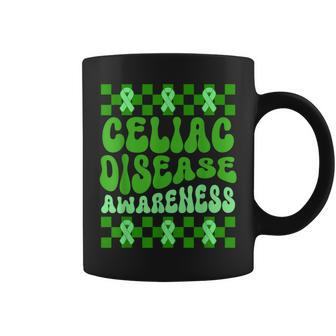 Celiac Disease Awareness Green Ribbon Gluten Coffee Mug | Mazezy CA