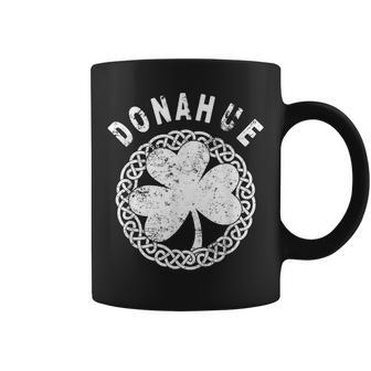 Celtic Theme Donahue Irish Family Name Coffee Mug - Seseable