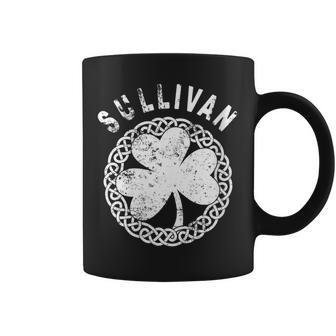Celtic Theme Sullivan Irish Family Name Coffee Mug - Seseable