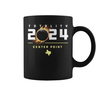 Center Point Texas 2024 Total Solar Eclipse Coffee Mug | Mazezy