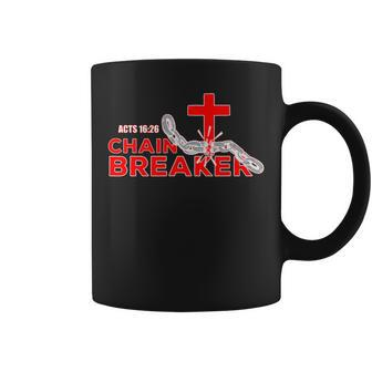 Chain Breaker Christian Faith Quote Believer Saying Coffee Mug - Monsterry UK