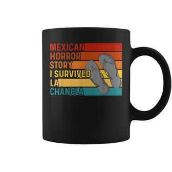 Chancla Survivor Spanish Joke Mexican Meme Saying Coffee Mug - Monsterry DE