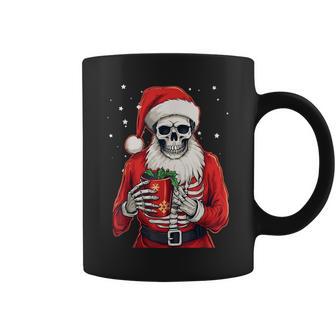 Chapeau De Père Noël Squelette De Noël Avec Tête De Mort Tasse - Cadeauxyz