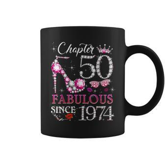 Chapter 50 Est 1974 50 Years Old 50Th Birthday Queen Coffee Mug - Thegiftio UK