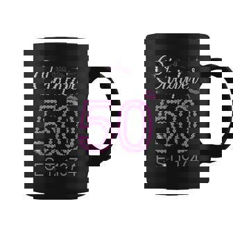 Chapter 50 Est 1974 50 Years Old 50Th Birthday Queen Women Coffee Mug - Seseable