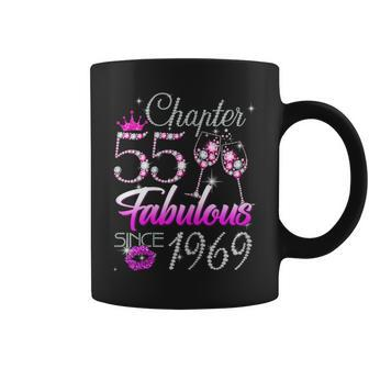 Chapter 55 Fabulous Since 1969 55Th Birthday Queen Diamond Coffee Mug - Seseable