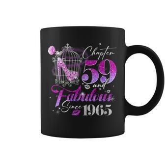 Chapter 59 Fabulous Since 1965 59Th Birthday Queen Diamond Coffee Mug - Seseable