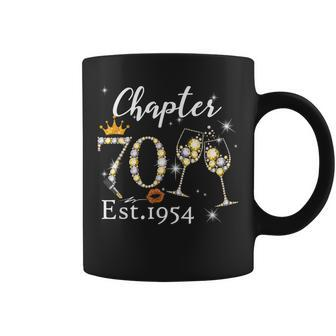 Chapter 70 70Th Birthday Est 1954 70 Years Old Party Coffee Mug - Thegiftio UK
