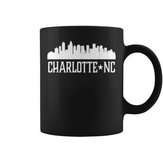 Charlotte Nc North Carolina Cities Skyline Silhouett Coffee Mug - Monsterry