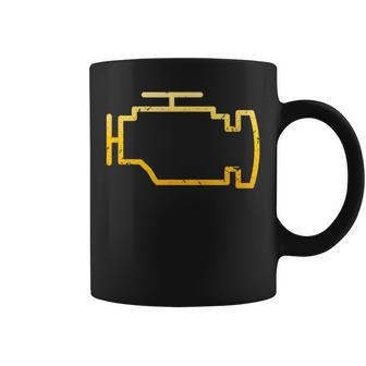 Check Engine Light Mechanic Car Coffee Mug - Monsterry AU