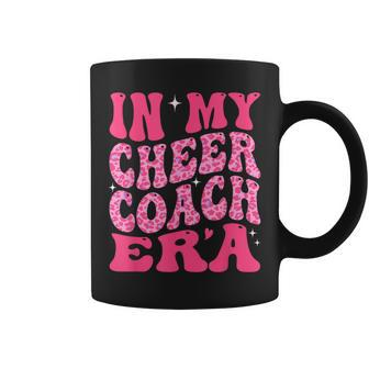 In My Cheer Coach Era Groovy Pink Leopard Men Coffee Mug - Monsterry