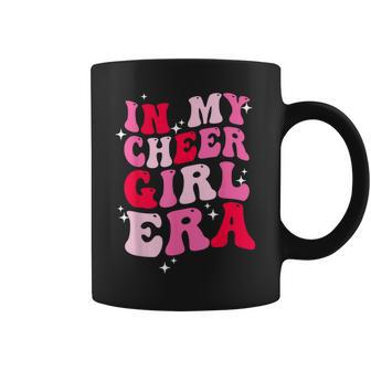 In My Cheer Girl Era Groovy Cheerleader Cheerleading Girl Coffee Mug - Seseable