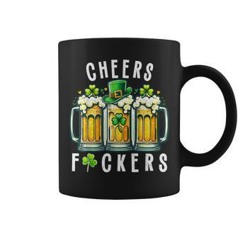 Cheers Fuckers St Patrick's Day Beer Drinking Coffee Mug | Mazezy