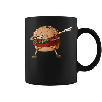 Cheeseburger Dab Pose Dabbing Dance National Burger Day Pun Coffee Mug - Monsterry UK