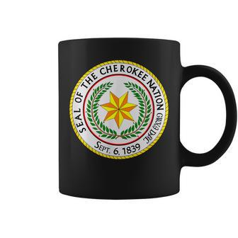 Cherokee Nation Seal Native American Indian Honor Roots Coffee Mug - Monsterry