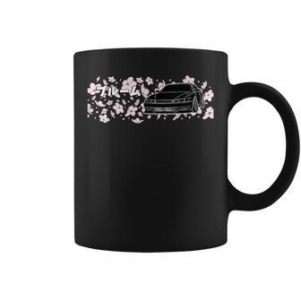 Cherry Blossom 240Sx S14 Jdm Drift Illustrated Coffee Mug - Monsterry