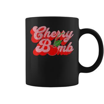 Cherry Bomb Retro 70S Vintage Style Cute Coffee Mug - Monsterry DE